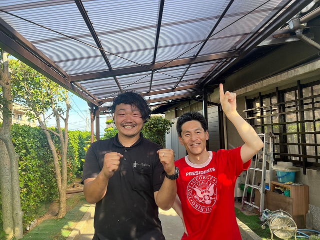 お客様と記念撮影