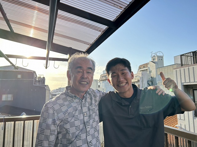 お客様と記念撮影