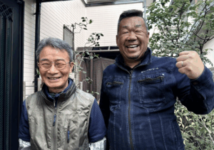 お客様と記念撮影