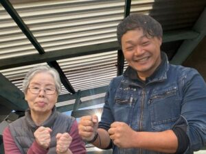 お客様と記念撮影