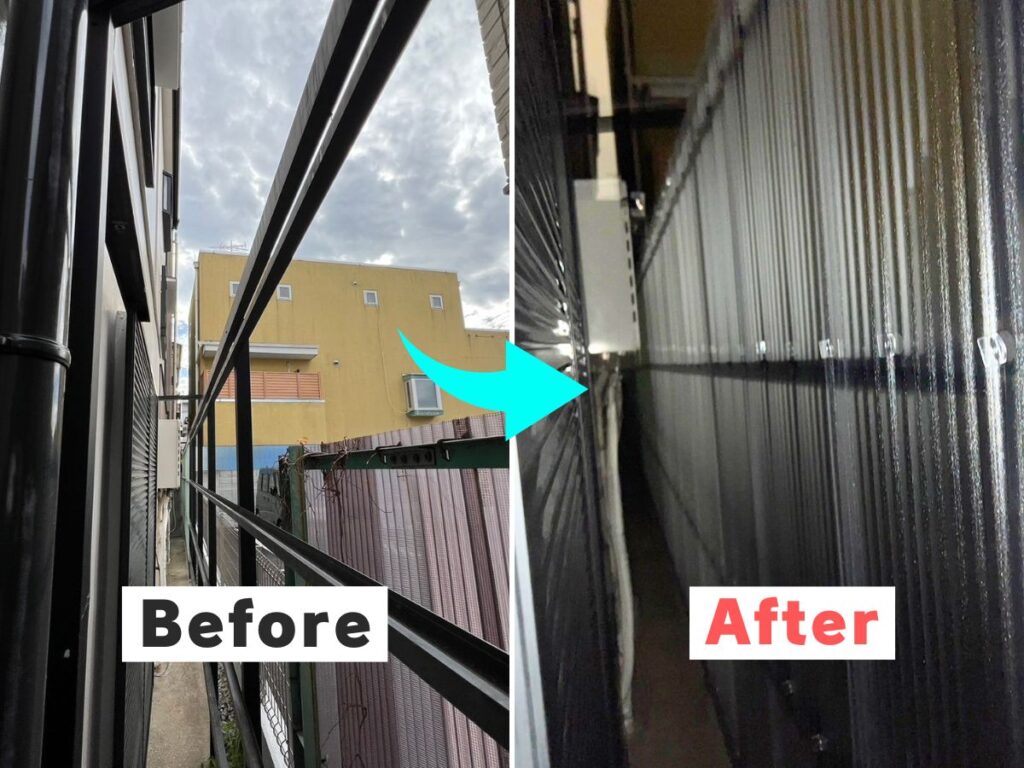 目隠しフェンスの張り替え事例