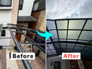 カーポート屋根の張替え事例